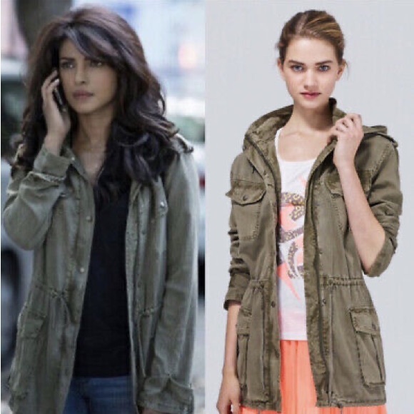 TNA Aritzia Cinched Waist Talula Army Green Trooper jacket Jacket - Picture 3 of 6